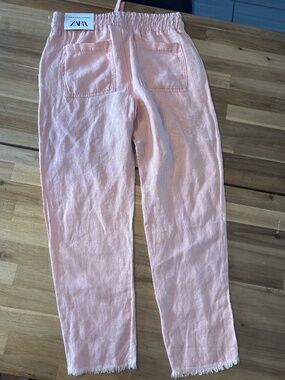 Zara raw hem trousers